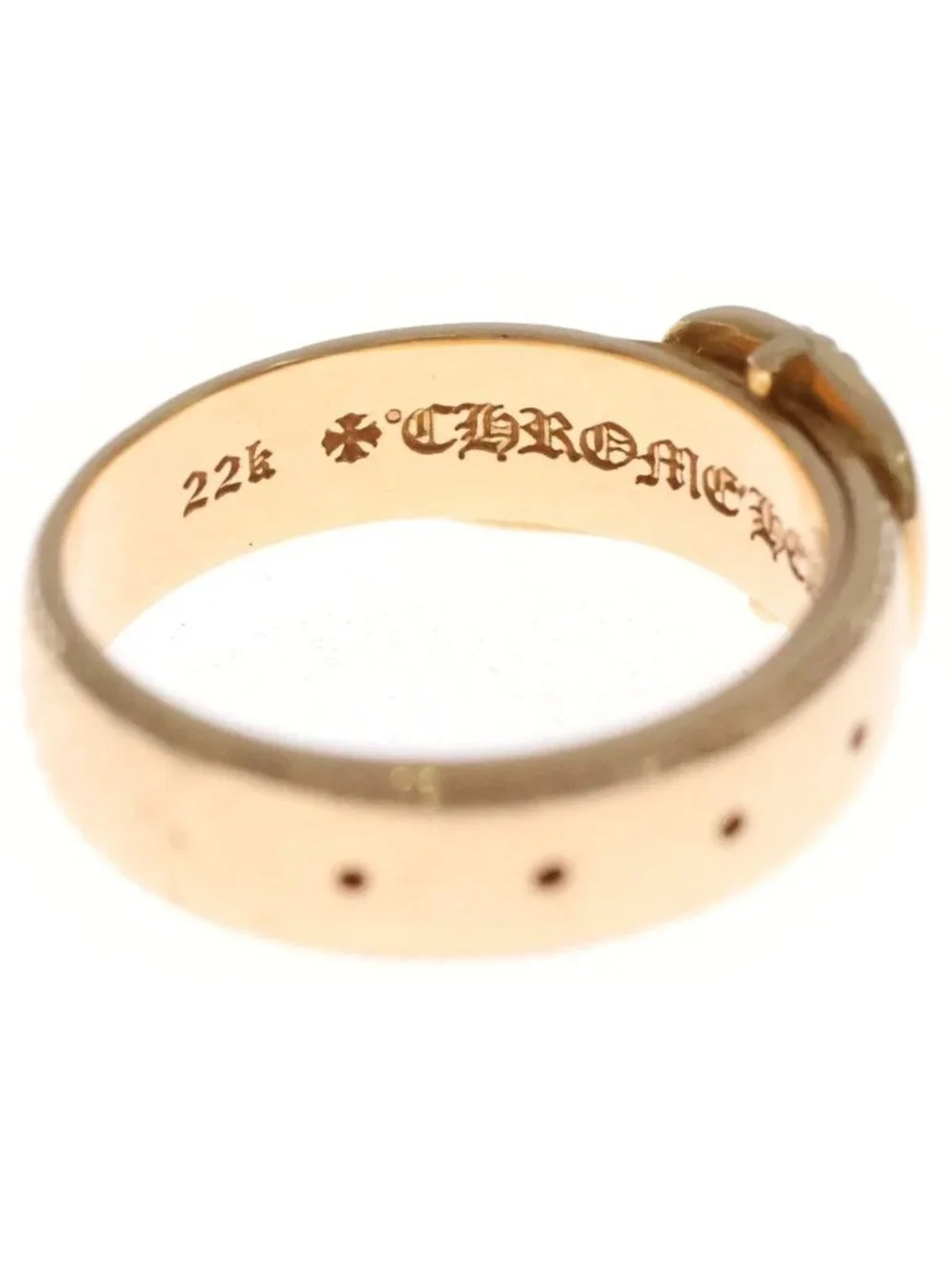Chrome Hearts 22k Belted Gunslinger Sml Small Gold Ring